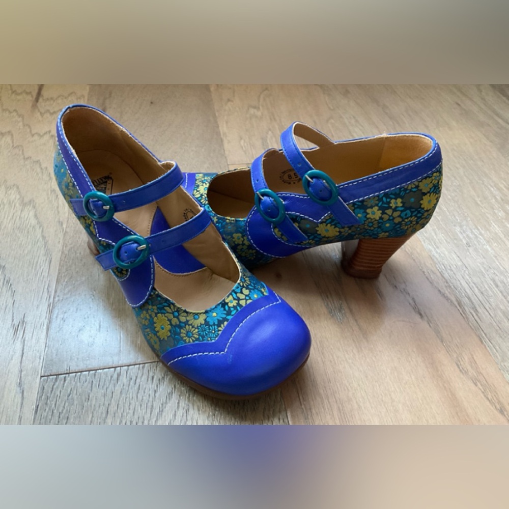 John Fluevog Operetta Marcelo Double Strap Mary Jane Size 8.5
